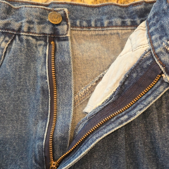 Vintage Rocky Mountain BAREBACK High Rise Western Pleated Mom Jeans Size 30 - Picture 8 of 12